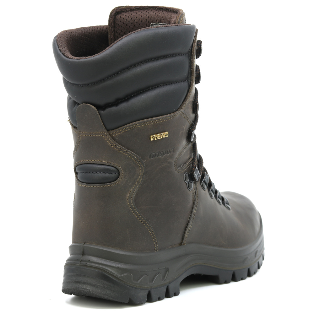 detail GRISPORT Dobermann braune Herren-Wanderschuhe, hohe Outdoor-Schuhe, Spo-Tex-Memb