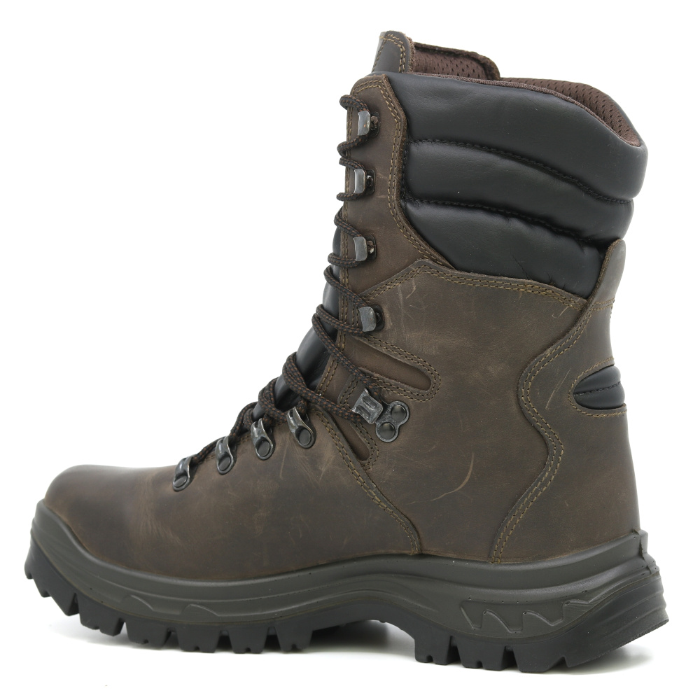 detail GRISPORT Dobermann braune Herren-Wanderschuhe, hohe Outdoor-Schuhe, Spo-Tex-Memb