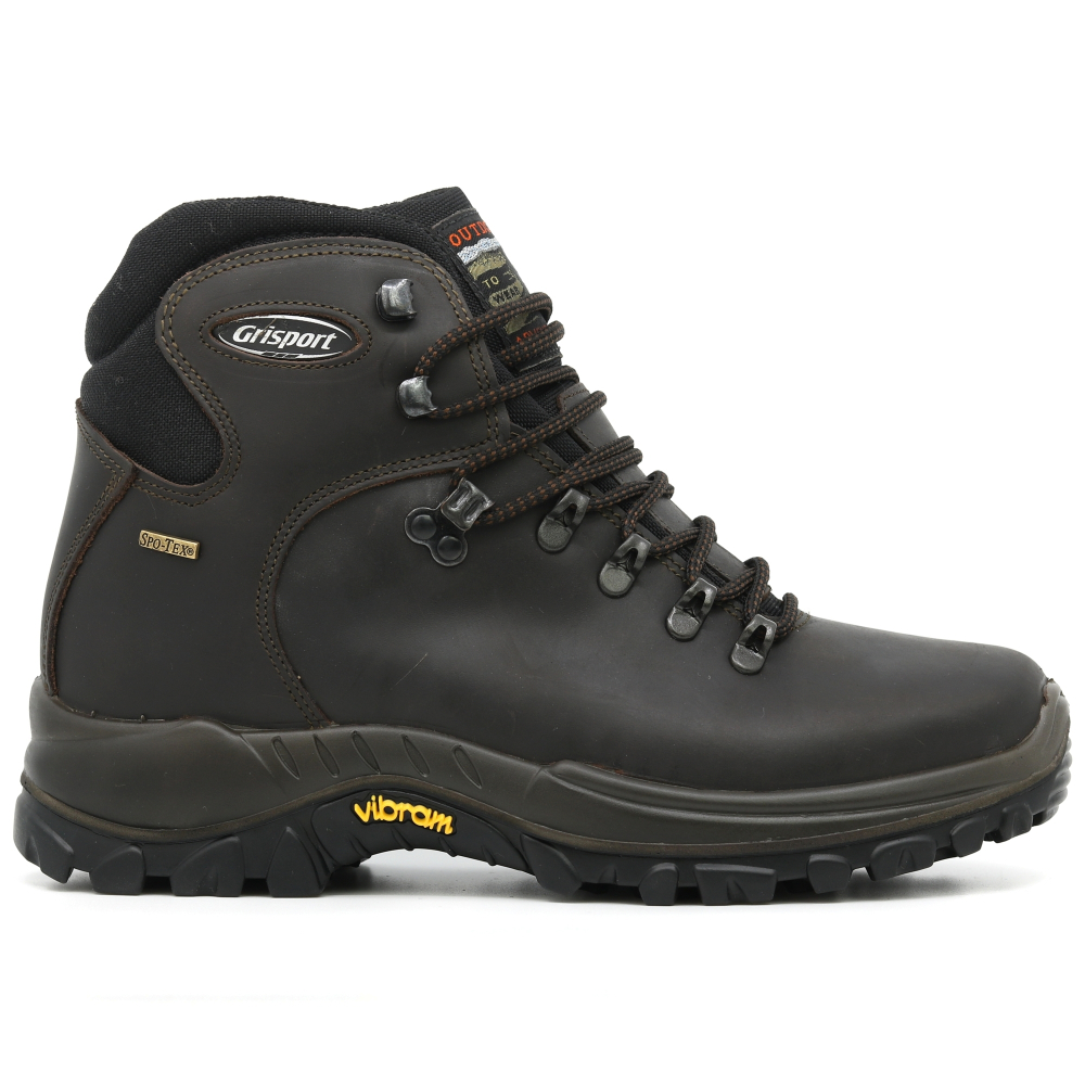 detail GRISPORT Classic braune Herren-Outdoor-Lederschuhe mit Vibram-Sohle und Spo-Tex®
