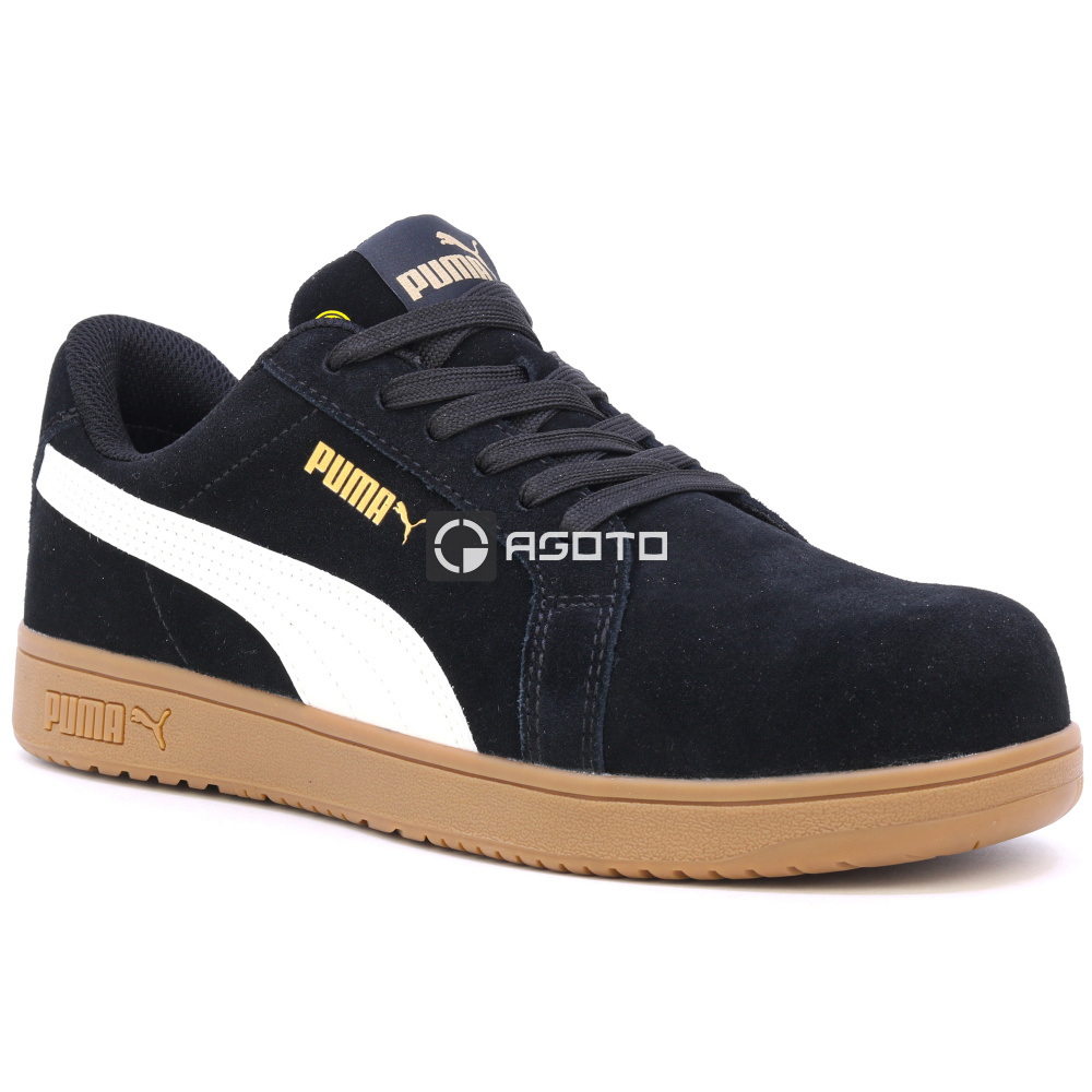 detail Sicherheitsschuhe PUMA Iconic low S1P ESD blk/gum