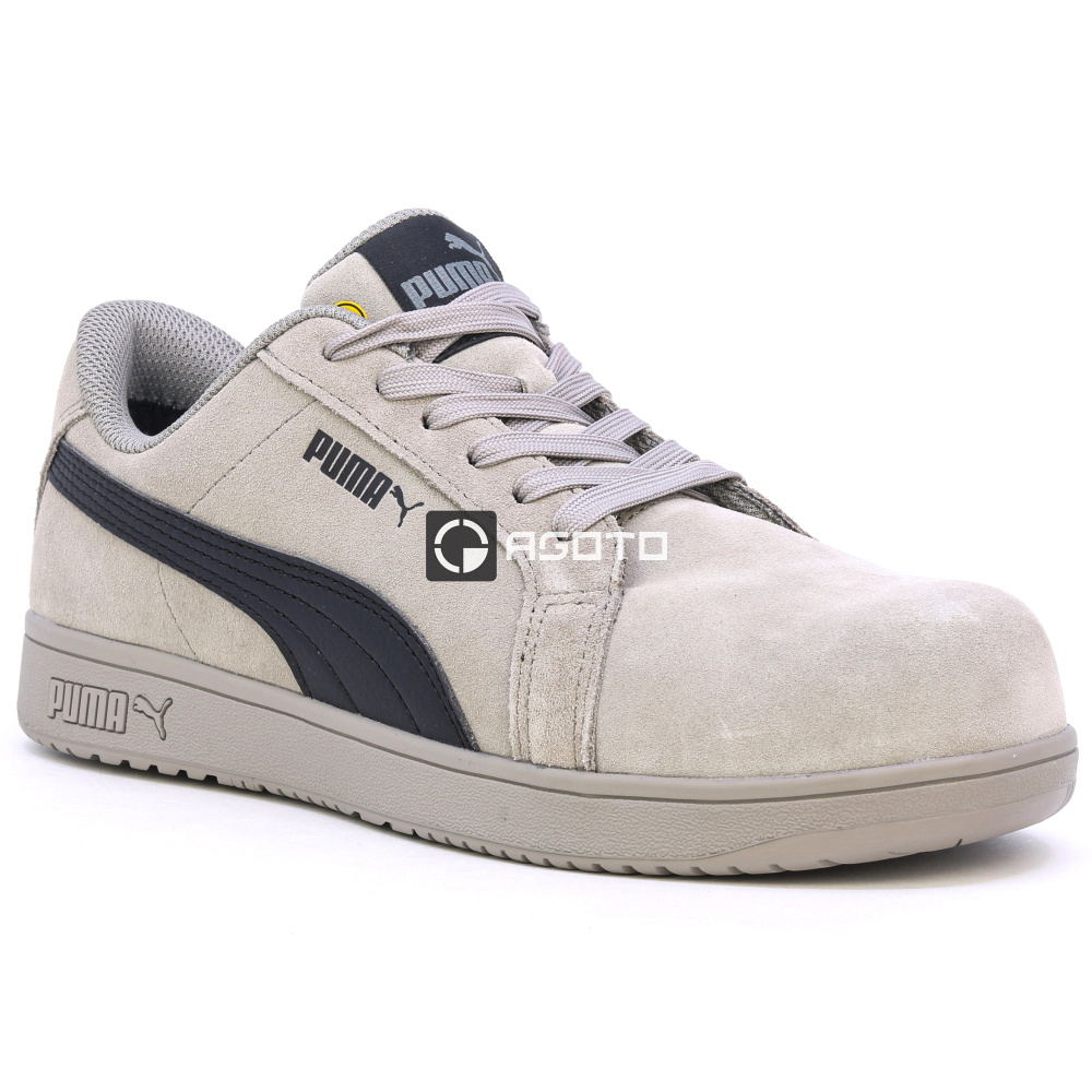 detail Sicherheitsschuhe PUMA Iconic low S1P ESD stone