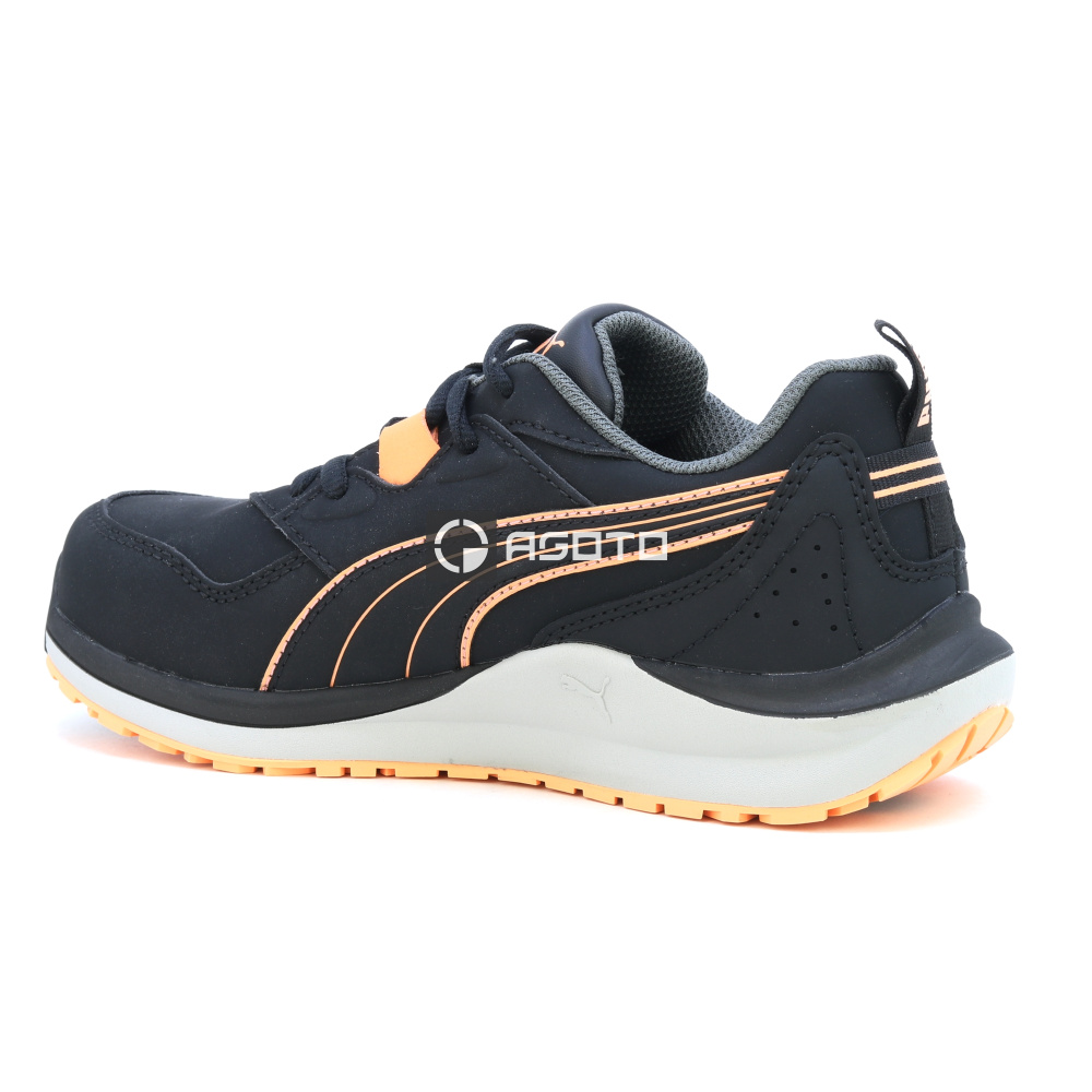 detail Puma Safety Stepper Low S3 ESD Damen Arbeitsschuh schwarz leicht bequem