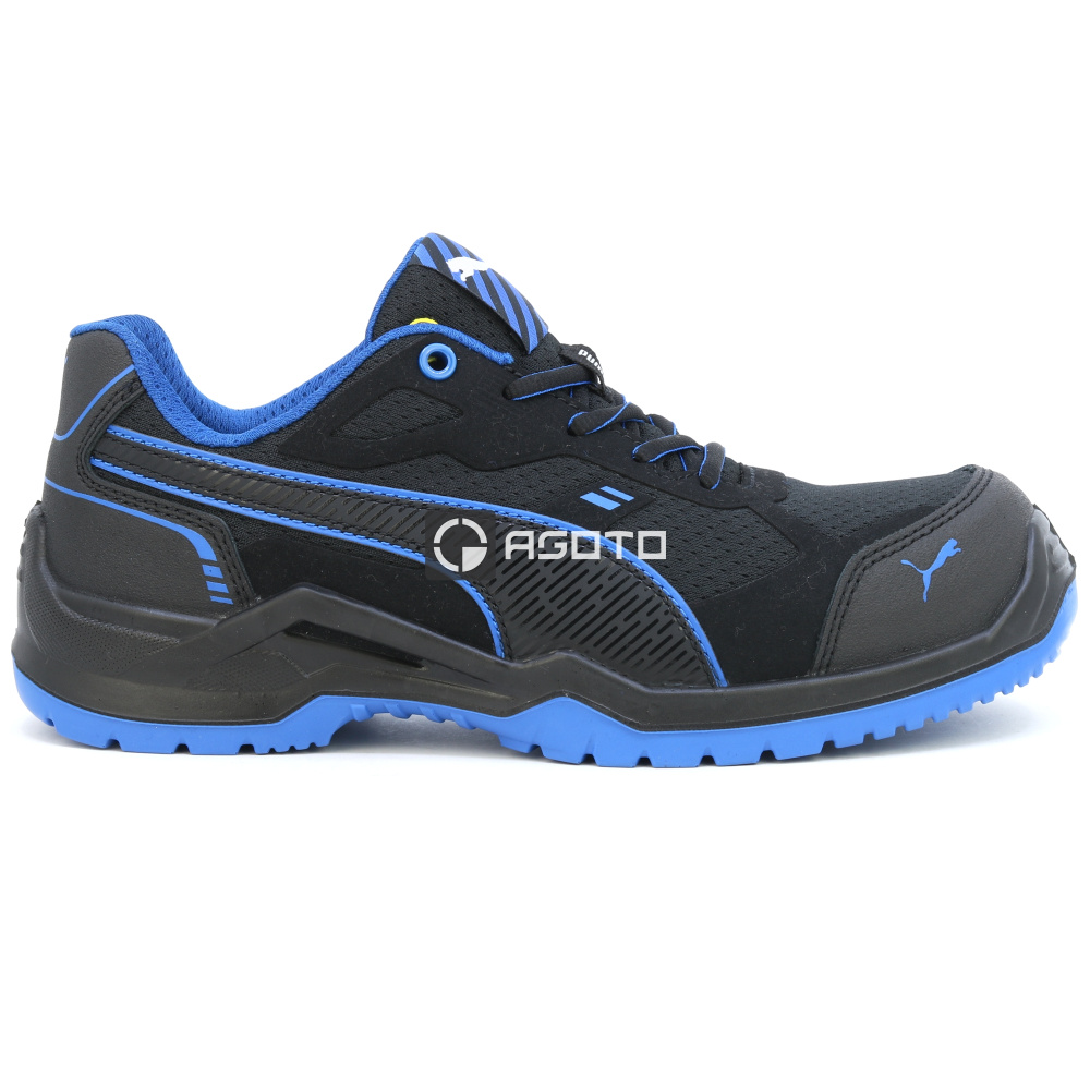 detail PUMA Safety Fuse TC S1P ESD Herren Arbeitsschuh Halbschuh schwarz leicht bequem