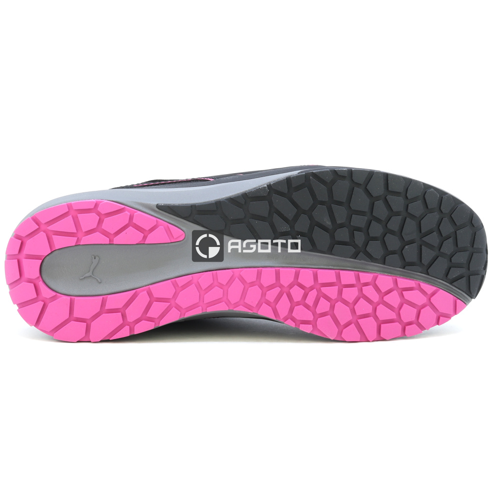 detail PUMA Aspire Disc Low S3 ESD Damen Arbeitsschuh Halbschuh schwarz mit Schnellvers