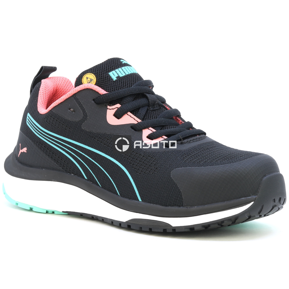 detail PUMA Celerity S1P ESD Arbeitsschuh Halbschuh schwarz leicht, bequem und atmungsa