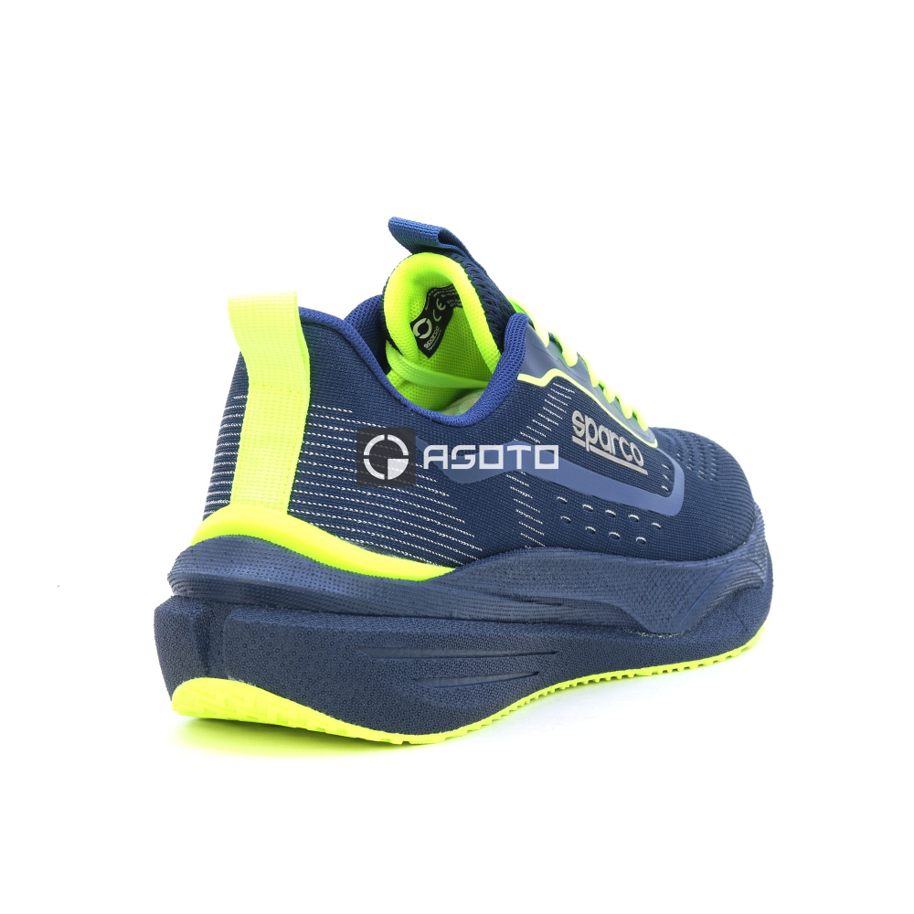 detail SPARCO Gus O1 blaue Herren leichte Arbeitsschuhe mit weichem Auftritt