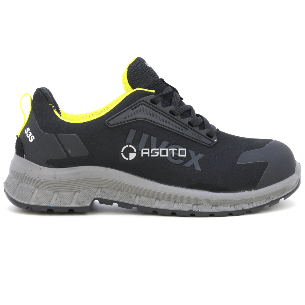 detail UVEX Trend 2 low S3S schwarze Herren Leder leichte und bequeme Arbeitsschuhe, We