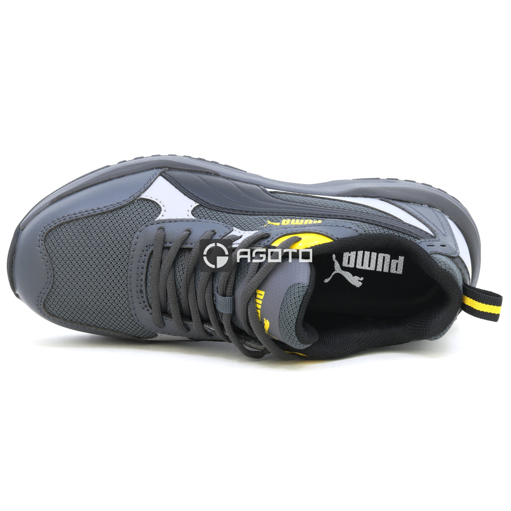 detail PUMA Shift S1P Low graue Herren-Arbeitsschuhe, leicht mit weichem Auftritt