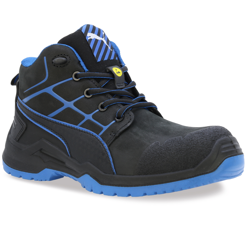 detail PUMA Krypton blue Mid S3 ESD Sicherheitsschuhe