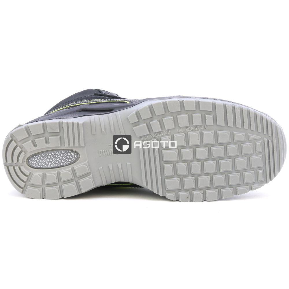 detail PUMA Krypton DISC MID S3 ESD Herren-Sicherheitsstiefel aus Leder mit Schnellvers