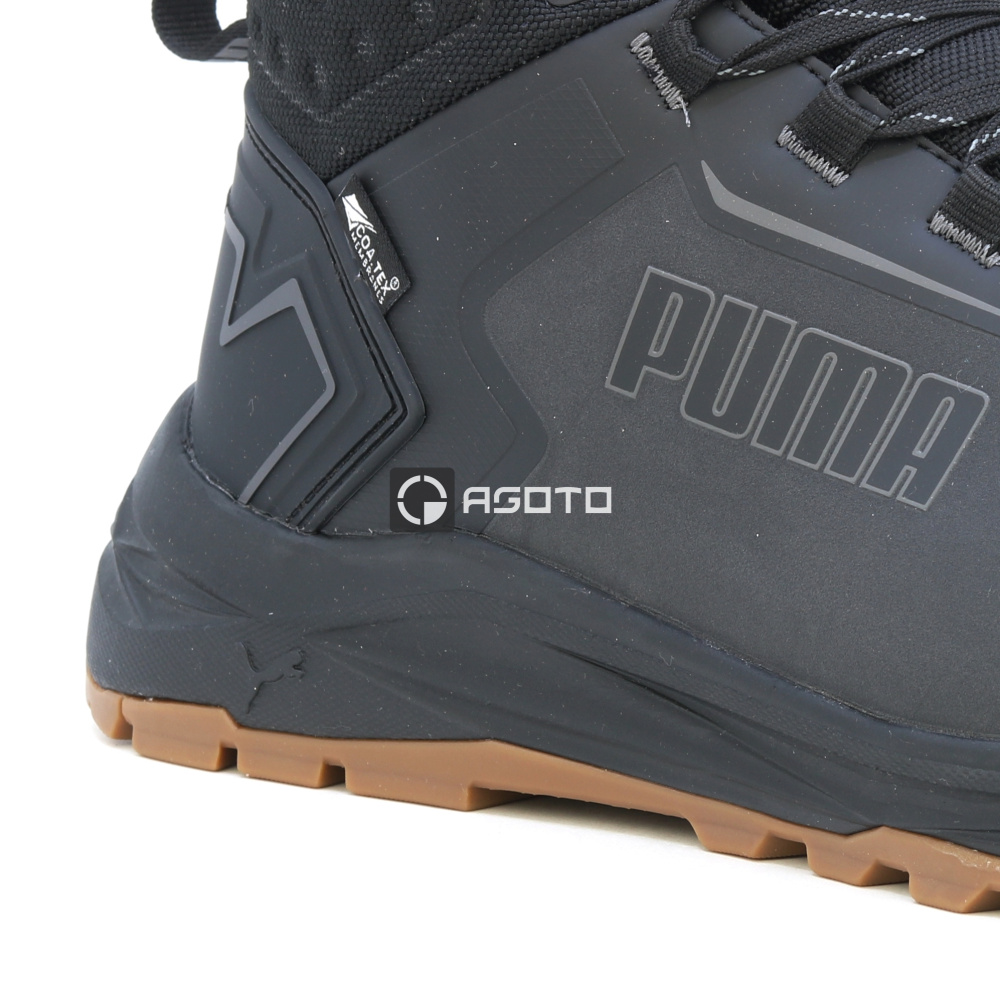 detail PUMA Fusion Mid CTX S3 schwarze leichte Herren-Arbeitsschuhe mit CTX-Membran