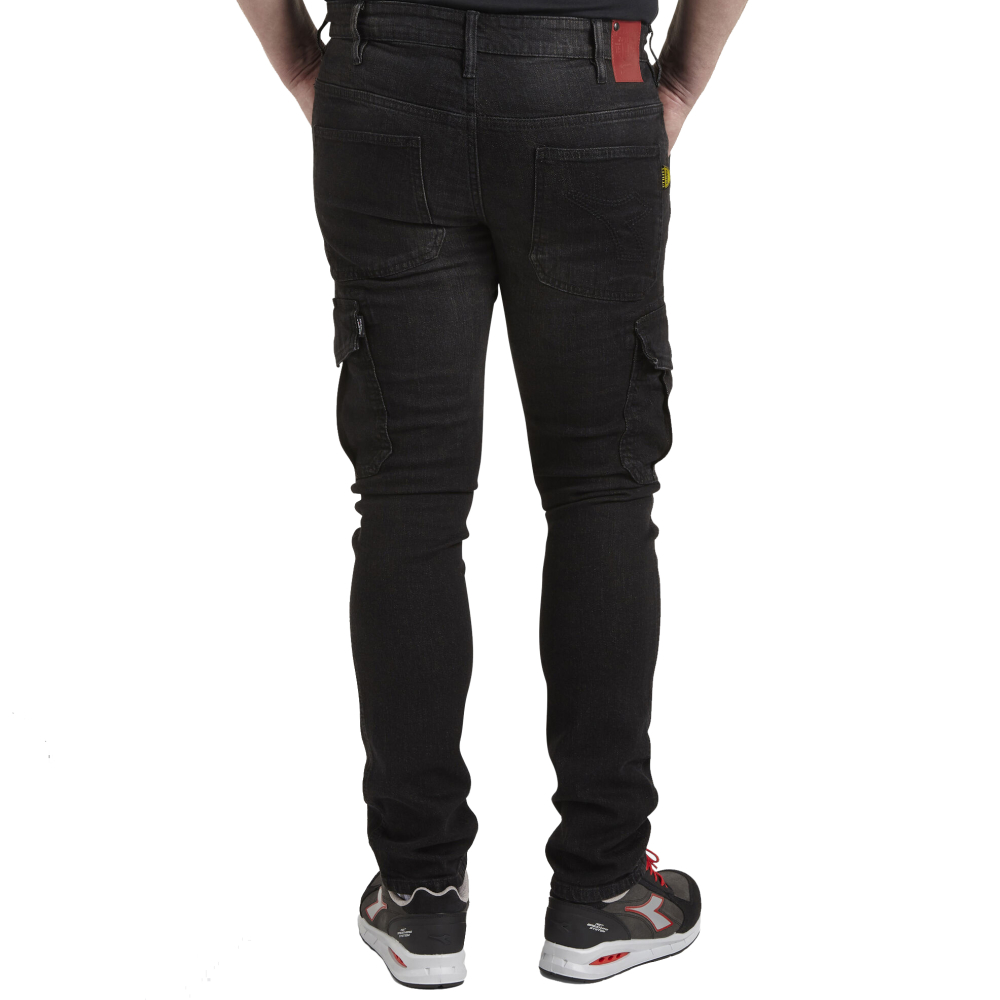 detail Hose DIADORA Stone Cargo Jeans Stretch