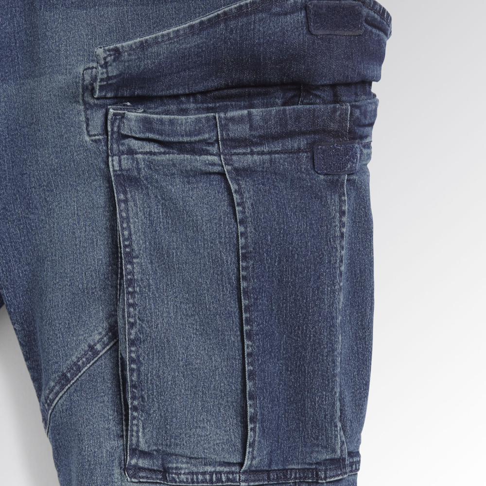 detail Hose DIADORA Stone Cargo Jeans Stretch