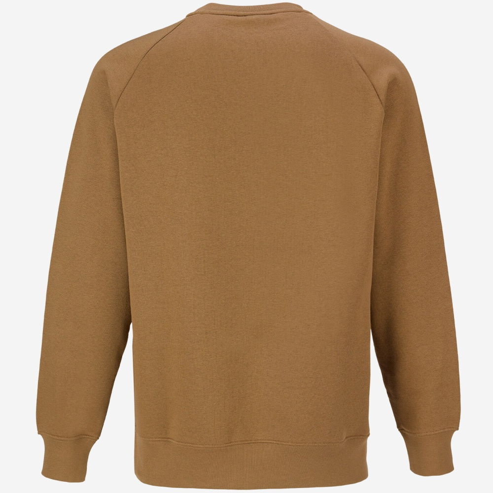 detail TOWORKFOR Sweatshirt braunes schnell trocknendes Herren-Sweatshirt für hervorrag