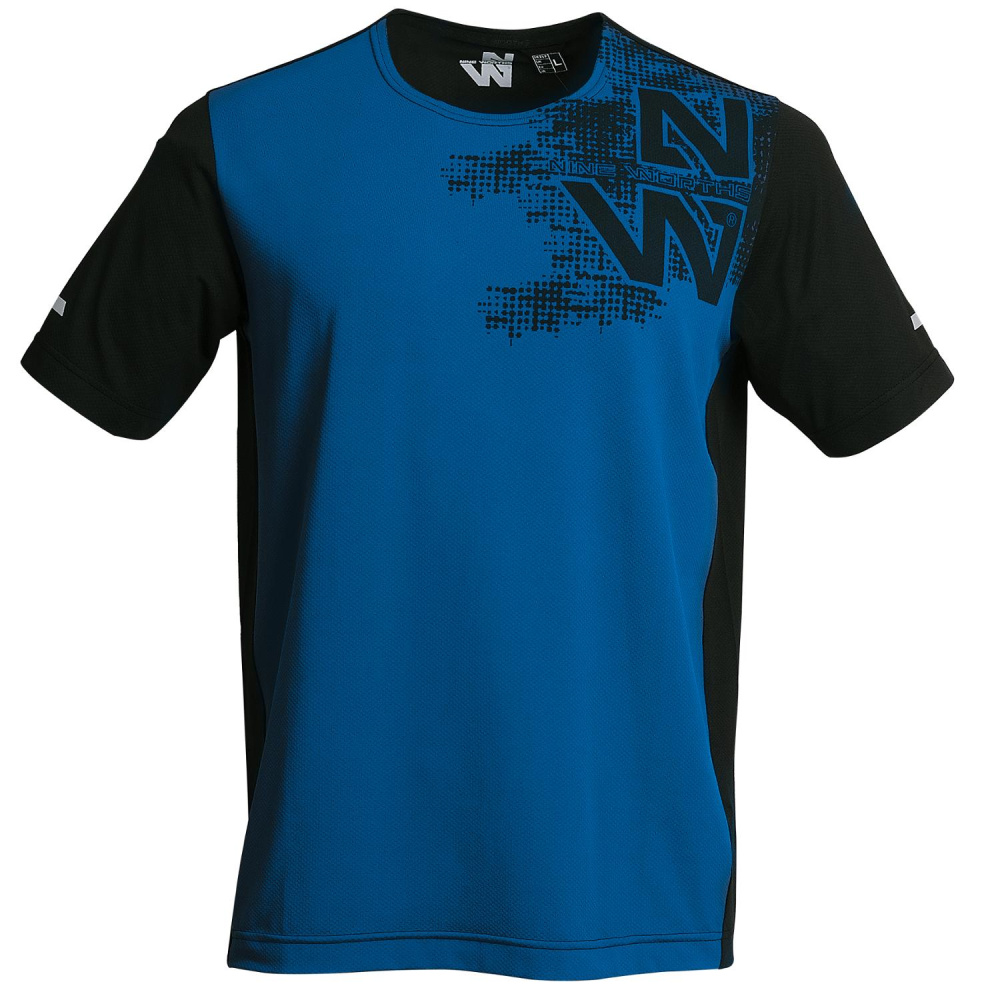 detail NINE WORTHS 1326 Brisbane blaues Herren CoolDry Stretch Schnelltrockenshirt