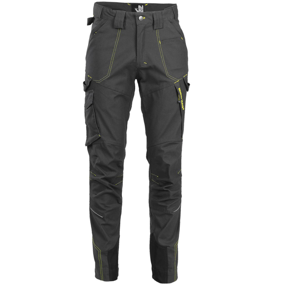 detail Nine Worths Killy graue Herren Canvas-Stretch Arbeitshose, robust und flexibel