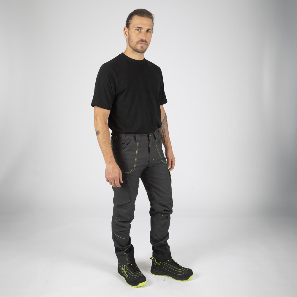 detail Nine Worths Killy graue Herren Canvas-Stretch Arbeitshose, robust und flexibel