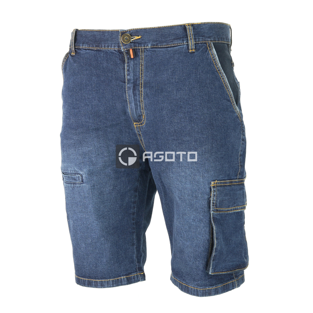 detail Short Industrial Starter Jeans Stretch