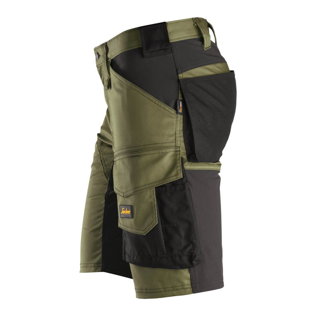 detail Arbeitsshorts SNICKERS AllroundWork Stretch khaki