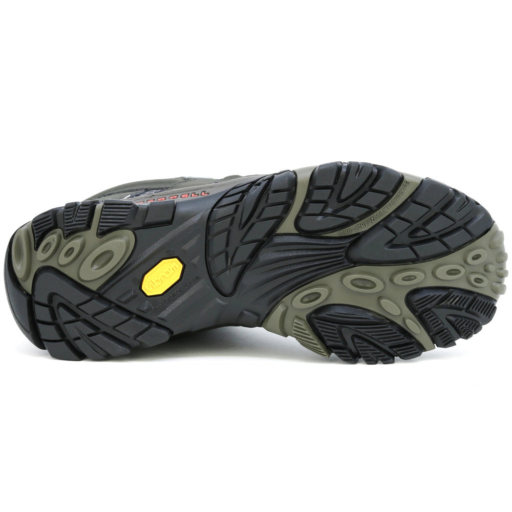 detail MERRELL Moab 3 GTX grauer Herren-Leder-Outdoorschuh mit Gore-Tex® Membran