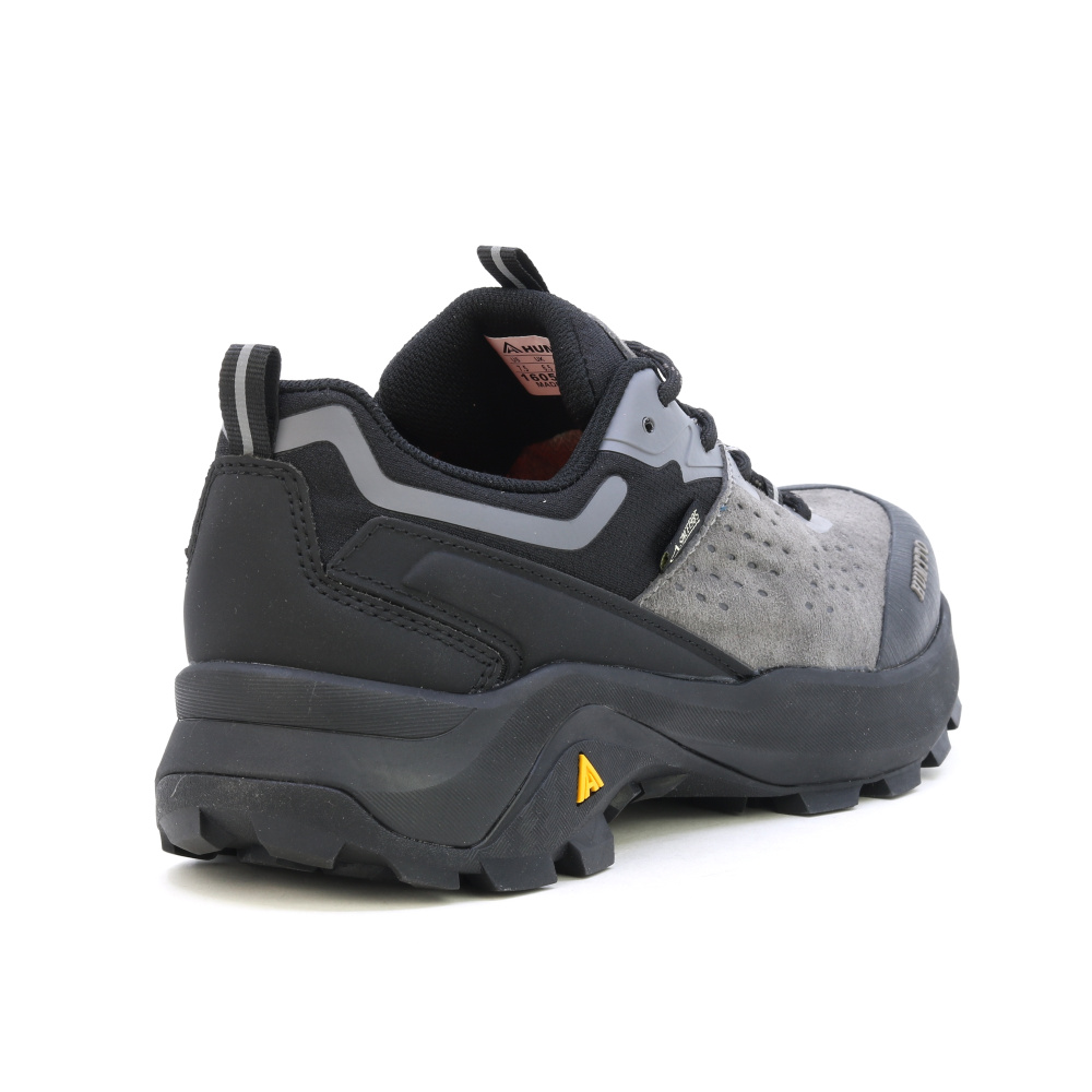 detail Humtto Outdoor Devon graue bequeme Herren-Outdoorschuhe aus Leder