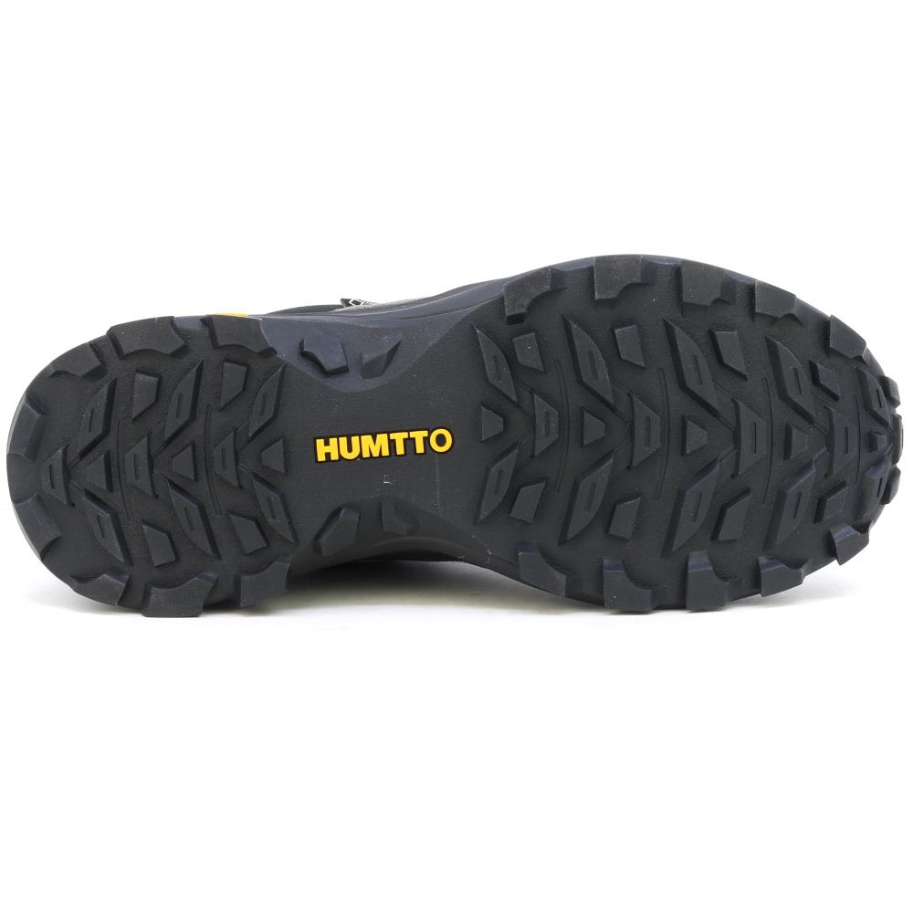 detail Humtto Outdoor Devon graue bequeme Herren-Outdoorschuhe aus Leder