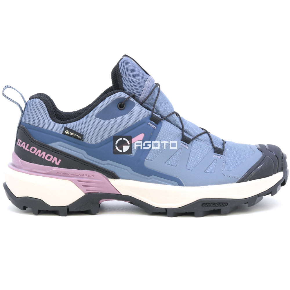 detail SALOMON X Ultra 360 GTX W blaue Damen-Outdoorschuhe mit Gore-Tex® Membran