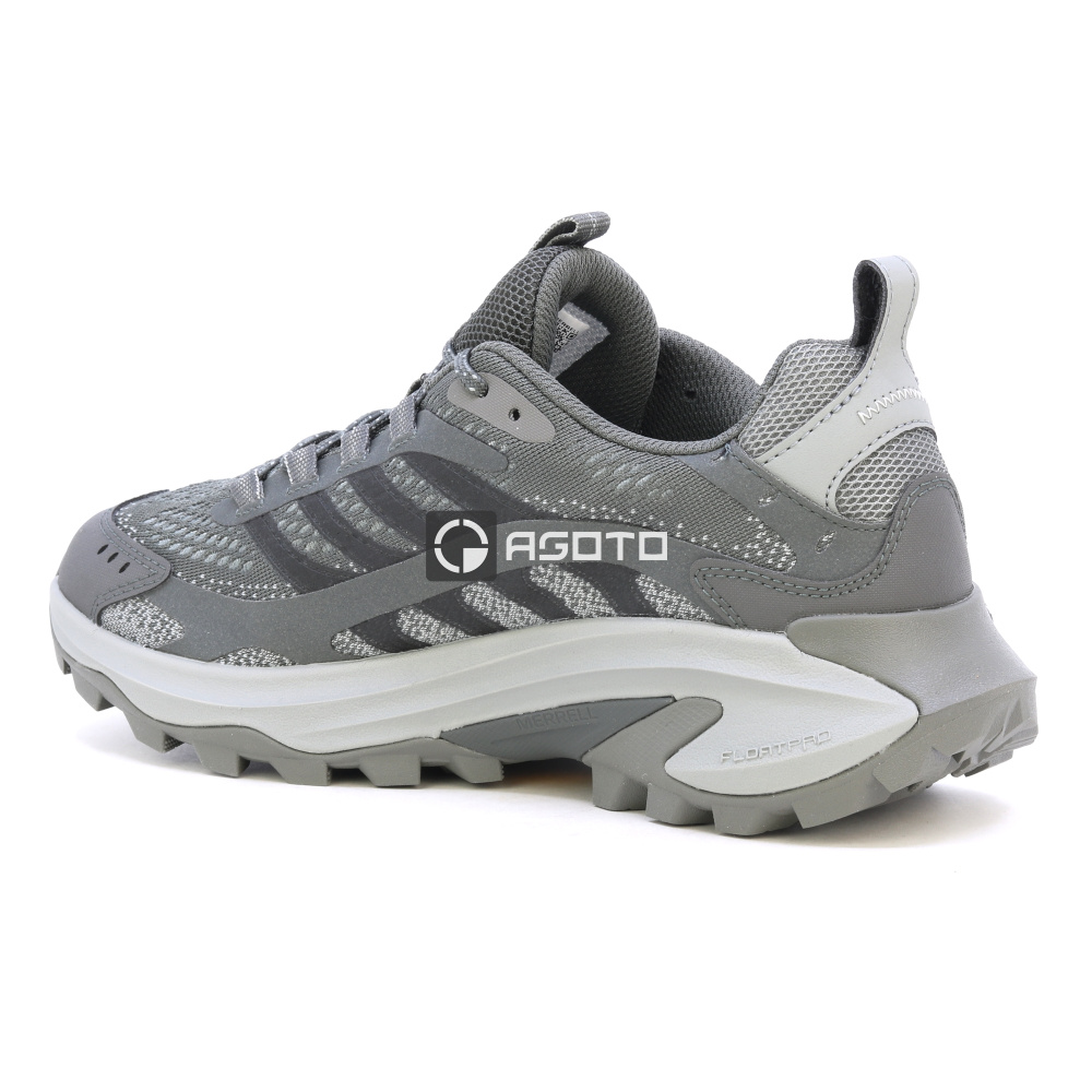 detail MERRELL Moab Speed 2 graue Herren Outdoor-Schuhe leicht und atmungsaktiv + Vibra