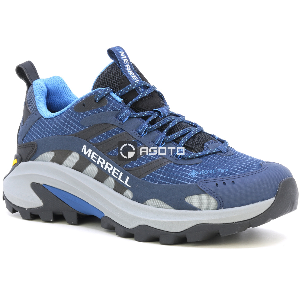 detail MERRELL MOAB SPEED 2 GTX blaue Herren Outdoor Schuhe, Gore-Tex® Membran