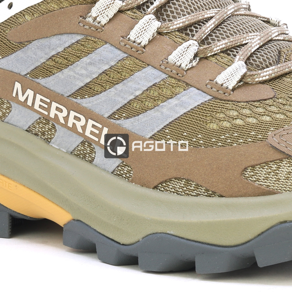 detail MERRELL Moab Speed 2 braune Herren Outdoor Schuhe leicht und atmungsaktiv + Vibr