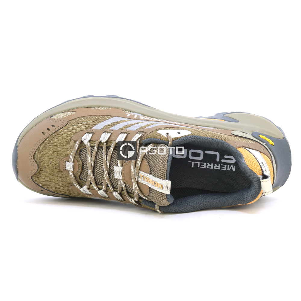 detail MERRELL Moab Speed 2 braune Herren Outdoor Schuhe leicht und atmungsaktiv + Vibr