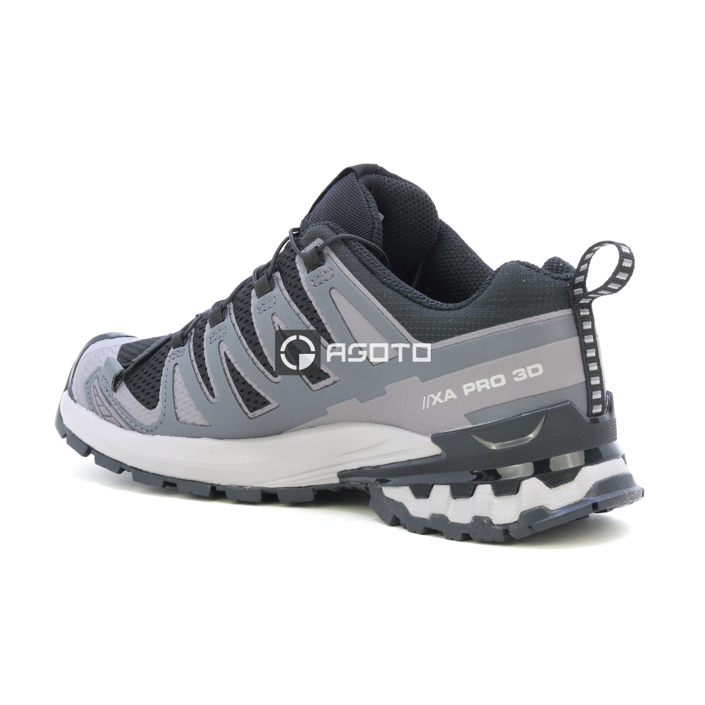 detail SALOMON XA PRO 3D V9 W schwarze leichte Damen-Outdoor-Schuhe mit hoher Atmungsak