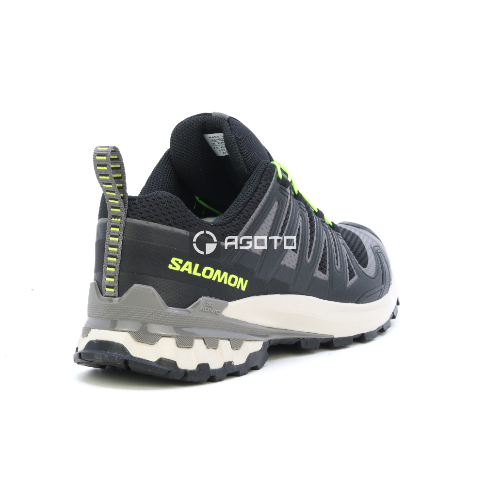 detail SALOMON XA PRO 3D V9 schwarze leichte Herren-Outdoor-Schuhe mit hoher Atmungsakt