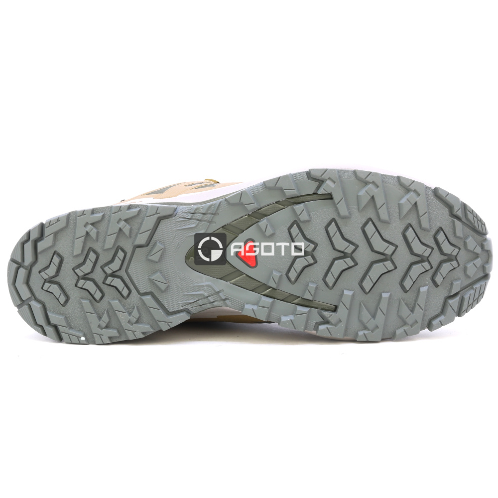 detail SALOMON XA PRO 3D V9 GTX graue leichte Herren-Outdoor-Schuhe mit GORE-TEX® Membr