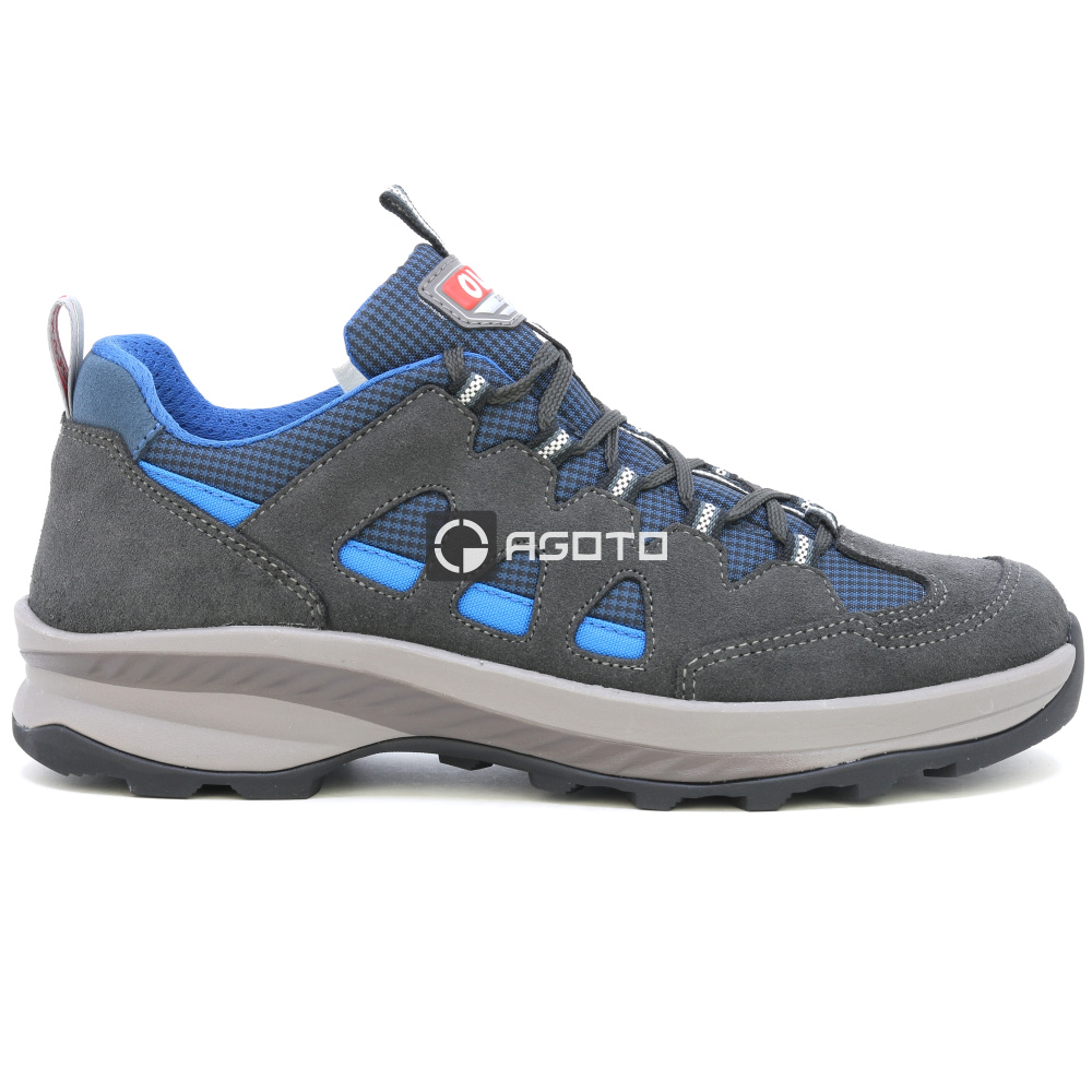 detail OLANG Moena 816 graue Herren Leder Outdoor-Schuhe, bequem und leicht ganzjährig