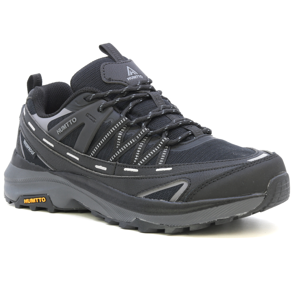 detail HUMTTO Daren schwarze Herren Outdoor-Schuhe mit wasserdichter Membran, atmungsak