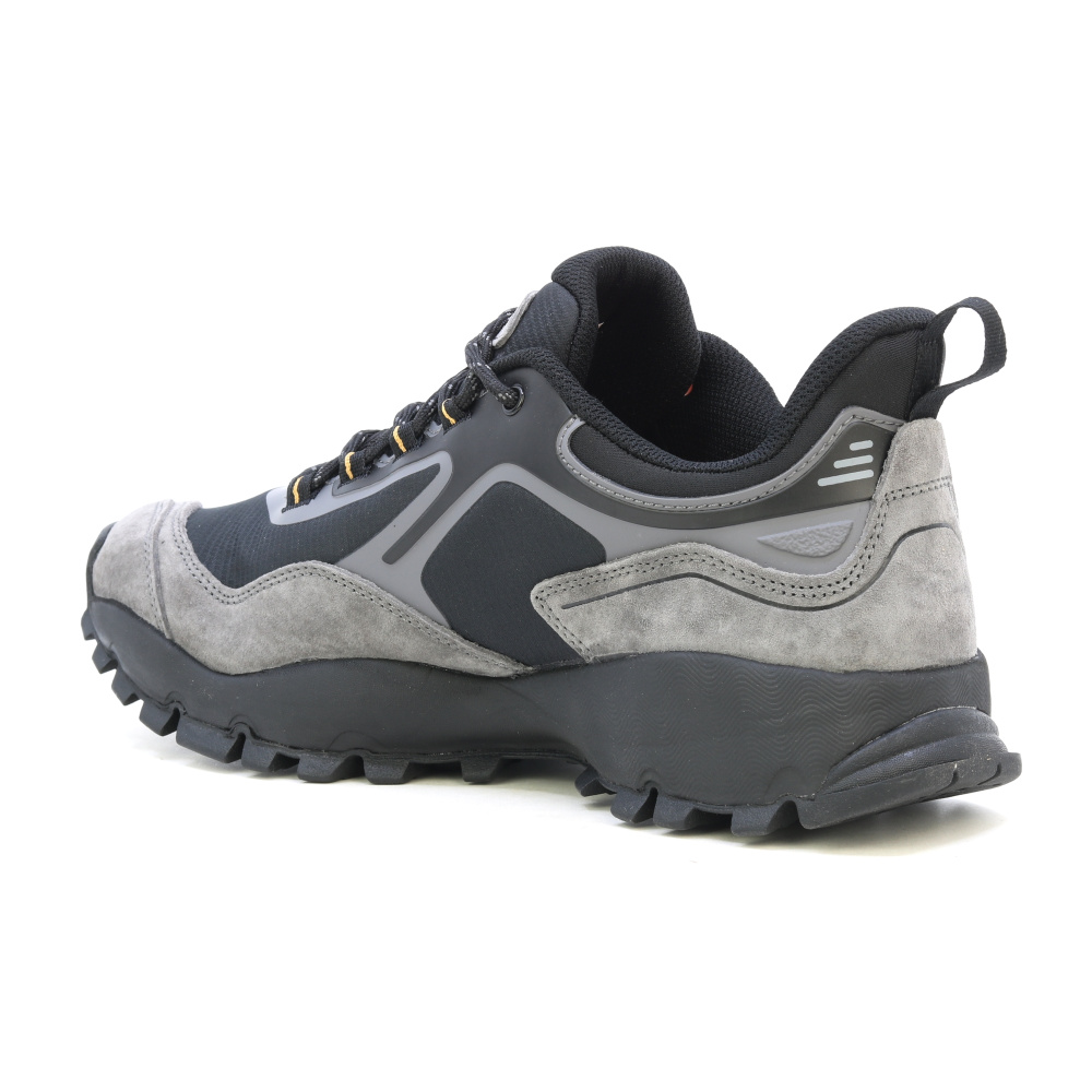 detail HUMTTO Karlos schwarze Herren Leder-Outdoor-Schuhe, leicht und atmungsaktiv