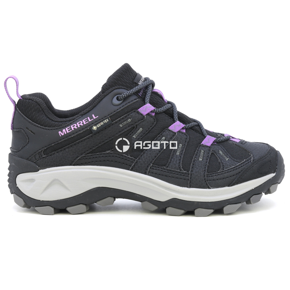 detail MERRELL Claypool 2 Sport GTX schwarze Damen-Outdoor-Schuhe, Gore-Tex®-Membran