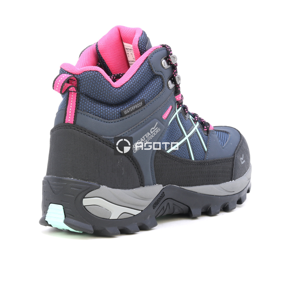 detail REGATTA Samaris Boot III blaue Damen-Outdoorstiefel mit Isotex-Membran