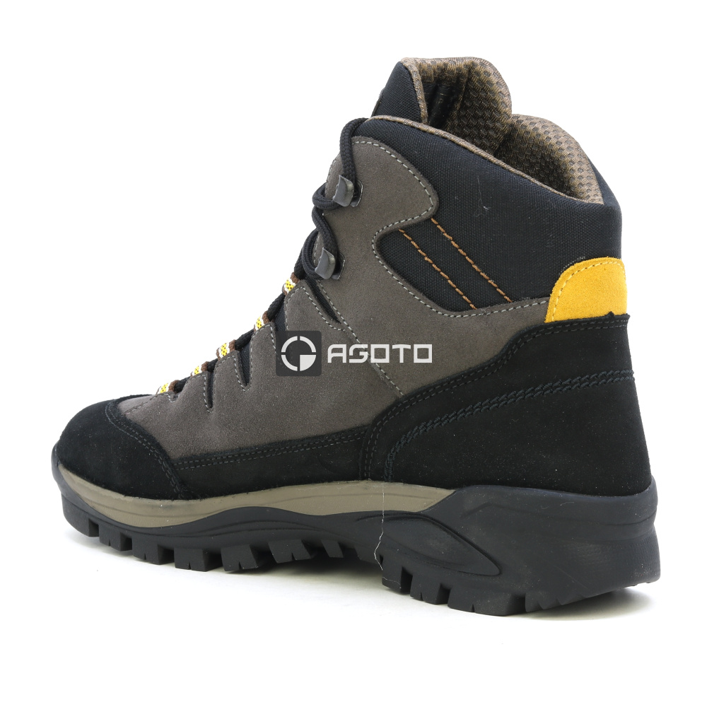 detail OLANG Badia 896 braune bequeme Herren-Leder-Outdoorschuhe mit Membran