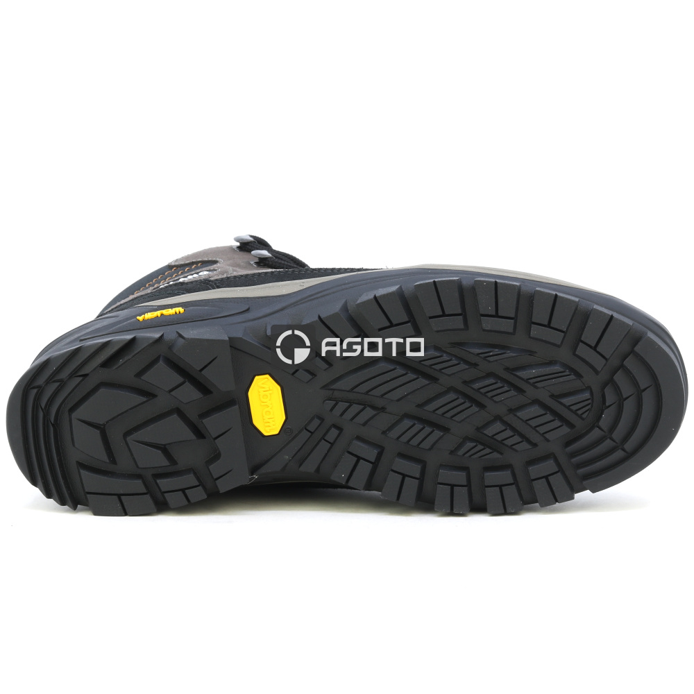 detail OLANG Badia 896 braune bequeme Herren-Leder-Outdoorschuhe mit Membran