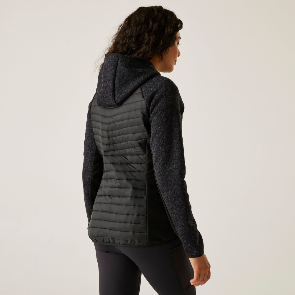 detail REGATTA Andreson Hybrid schwarze Damen-Outdoorjacke für den ganzjährigen Einsatz