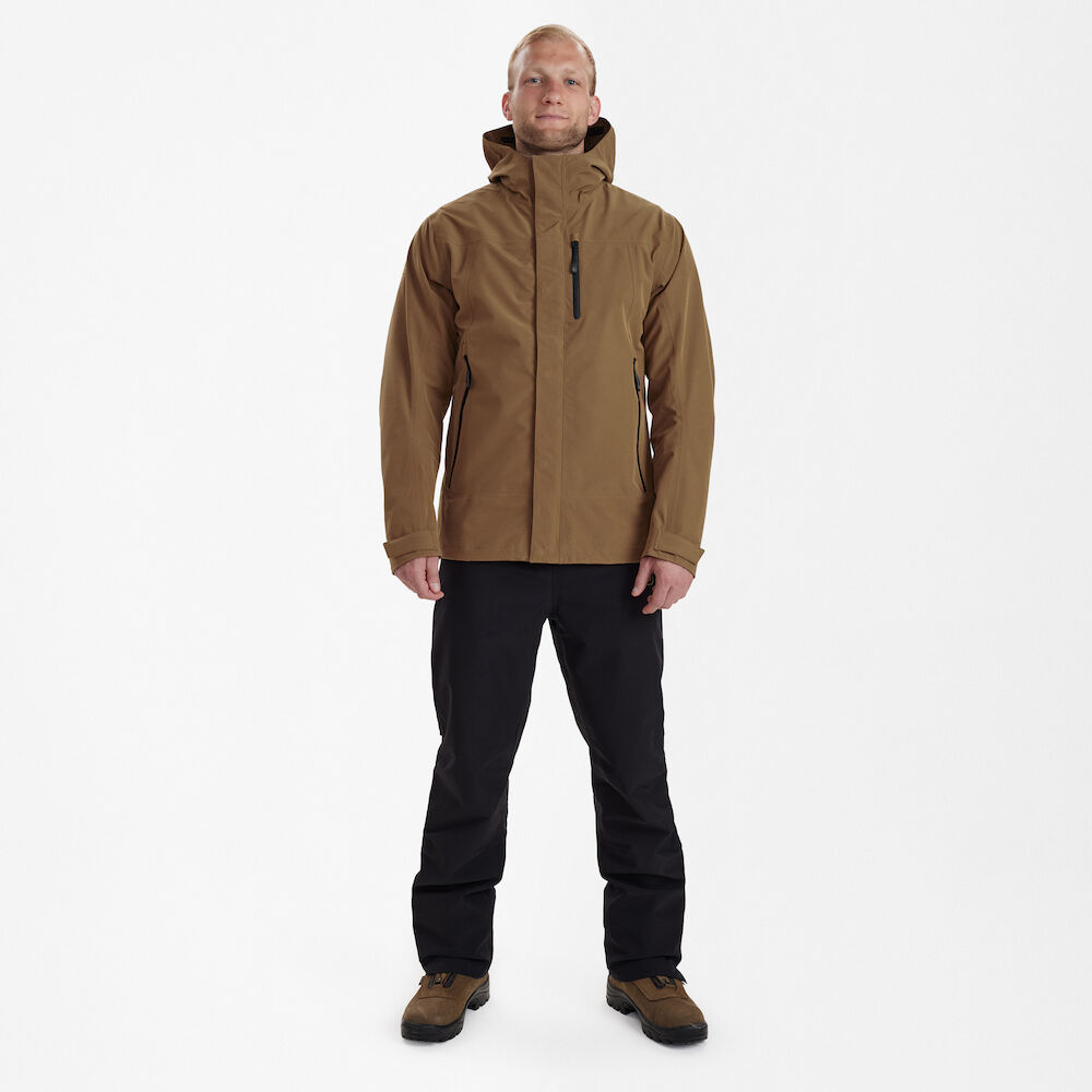 detail Deerhunter Denmark Sarek beige funktionelle Herren Outdoor Jacke WP 10 000 mm