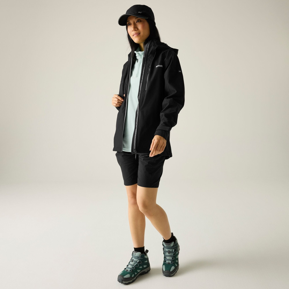 detail REGATTA Birchdale II schwarze Damen Outdoorjacke + 10.000 mm Membran