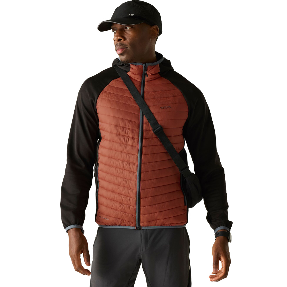 detail Regatta Andreson Hybrid rote Herren Outdoorjacke, praktisch für den ganzjährigen