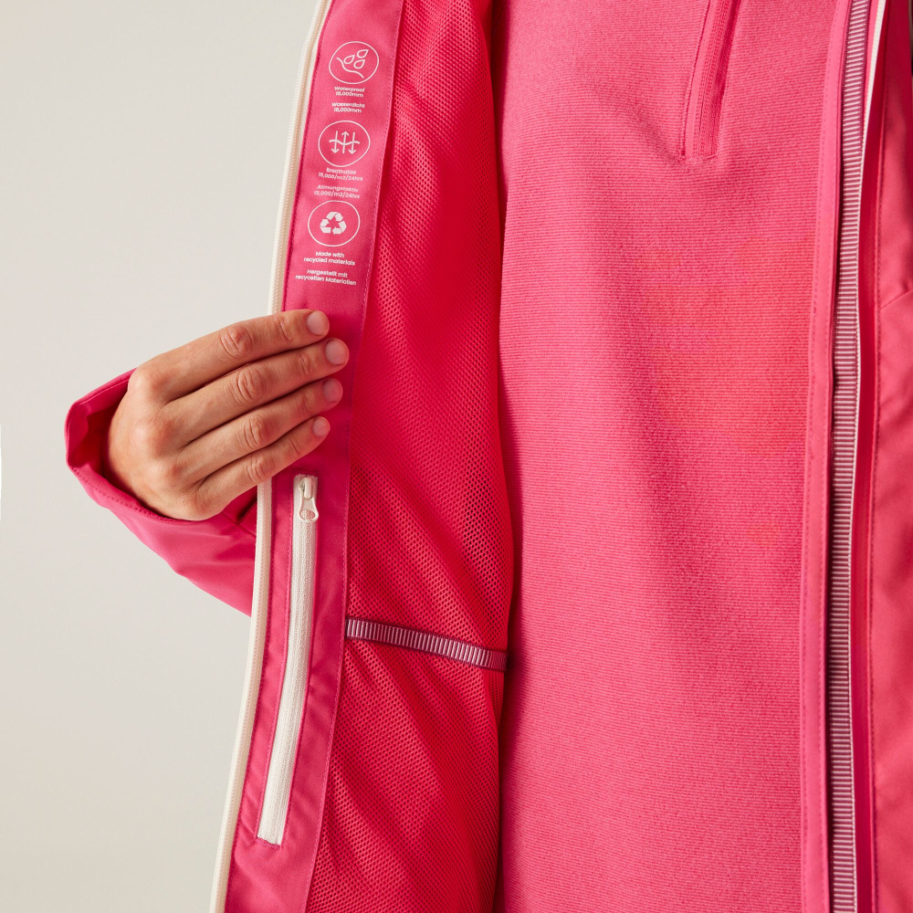 detail REGATTA Birchdale II rosa Damen Outdoorjacke + 10.000 mm Membran