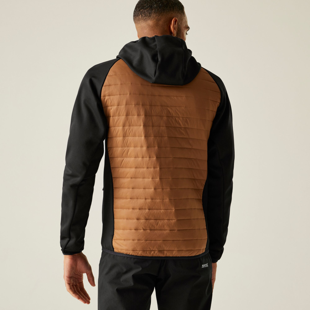 detail REGATTA Andreson Hybrid braune Herren Outdoorjacke, praktisch, ganzjähriger Eins