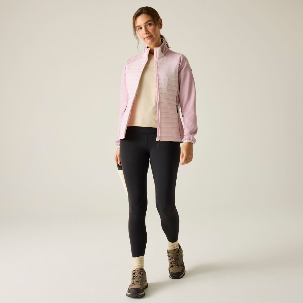 detail REGATTA Clumber Hybrid rosa Damen Outdoorjacke, bequem und ganzjährig einsetzbar