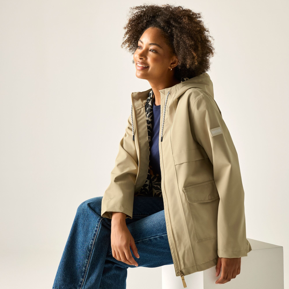 detail REGATTA Orlea beige Damen Freizeitjacke wasserdicht, Isotex 15000 mm