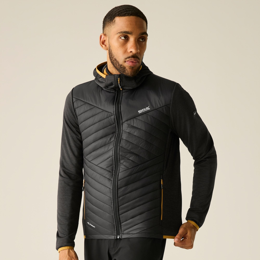 detail REGATTA Andreson Hybrid schwarze Herren-Outdoorjacke für das ganze Jahr